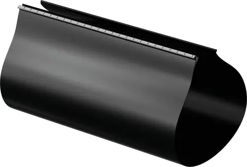 Schwarze Schrumpfmanschette von Uponor mit einer glatten, abgerundeten Oberfläche, geeignet für das Abdichten von Rohrleitungen in verschiedenen Anwendungen.