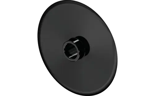 Schwarzes Ersatzschneidrad mit zentralem Befestigungsmechanismus, geeignet für verschiedene Anwendungen. Produkt von Uponor.