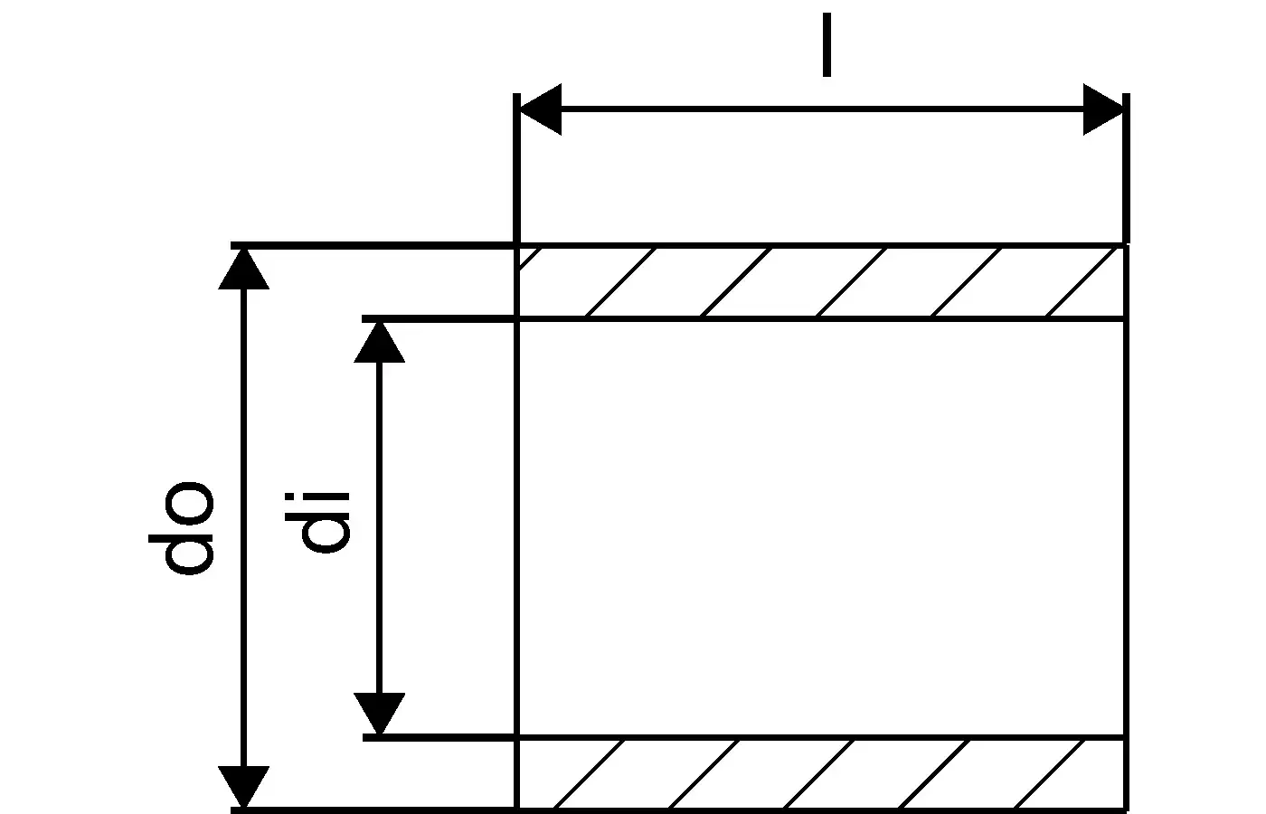 Zylindrischer Ring mit innerer und äußerer Durchmesserangabe, gefertigt von Uponor. Der Ring ist für technische Anwendungen konzipiert.