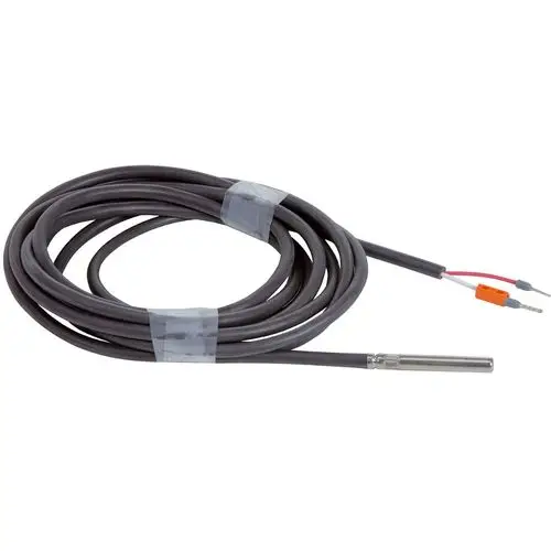 Temperatursensor mit einem langen Kabel, rostfreier Sonde und farbigen Kabelenden. Für Anwendungen von Viessmann geeignet.