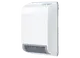 Wandheizgerät in Weiß von Stiebel Eltron mit einem durchgehenden Lüftungsgitter an der unteren Seite und Steuerungselementen an der Oberseite.