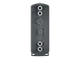 Vertikaler Pufferspeicher von Stiebel Eltron mit mehreren Anschlüssen und Zugangsöffnungen. Der Speicher hat eine zylindrische Form und eine matte Oberfläche.