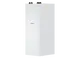 Weißer Integralspeicher von Stiebel Eltron, hoch und schmal, mit zwei Anschlüssen an der Oberseite, im minimalistischen Design ohne zusätzliche Markenlogos oder Beschriftungen.