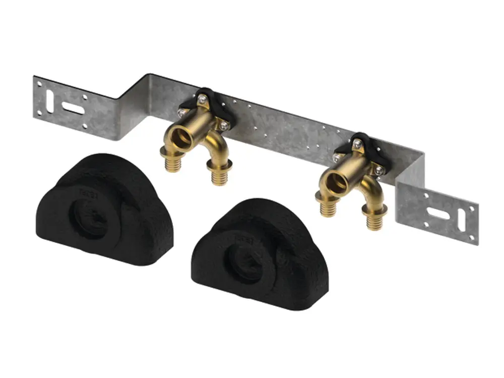 TECE TECEflex Montageeinheit mit U-Doppelwandscheiben 153mm Si-Bronze ...