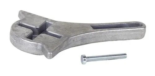 Stellhebel aus Metall mit geschlitzter Fläche und länglichem Griff, daneben eine Schraube; geeignet für Resideo DRK-Mischer.