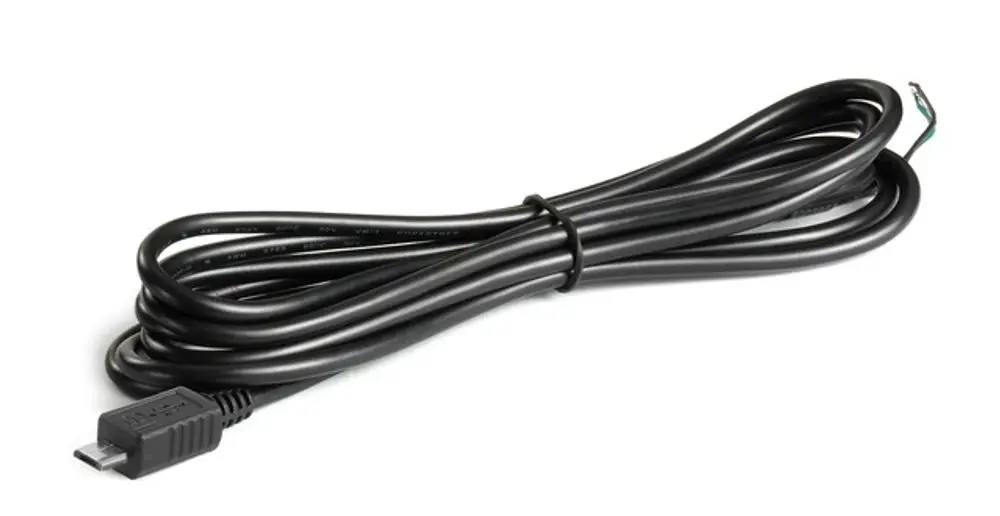 Schwarzes Kabel mit einem Anschlussstecker und freiliegenden Drähten. Das Produkt wird von der Marke Resideo hergestellt und dient zum Anschluss an Heizkörperregler.