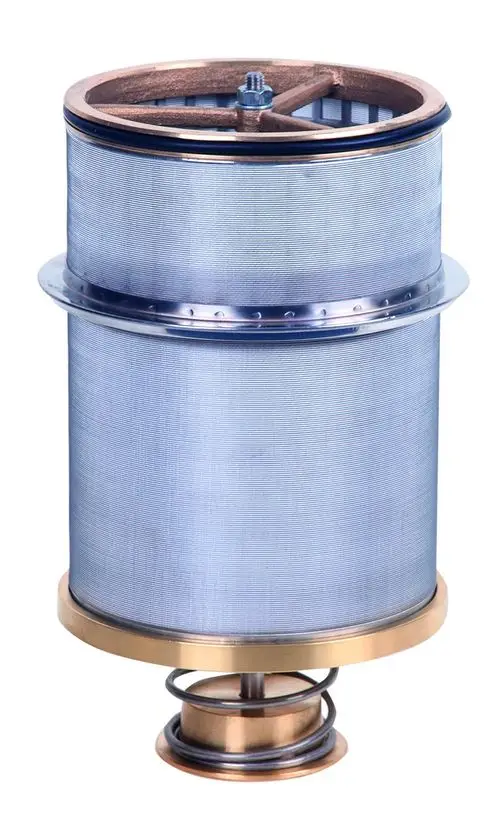 Resideo Austausch-Filtereinsatz, zylindrische Form mit Metallschichten, zur Verwendung in bestimmten Filtersystemen.