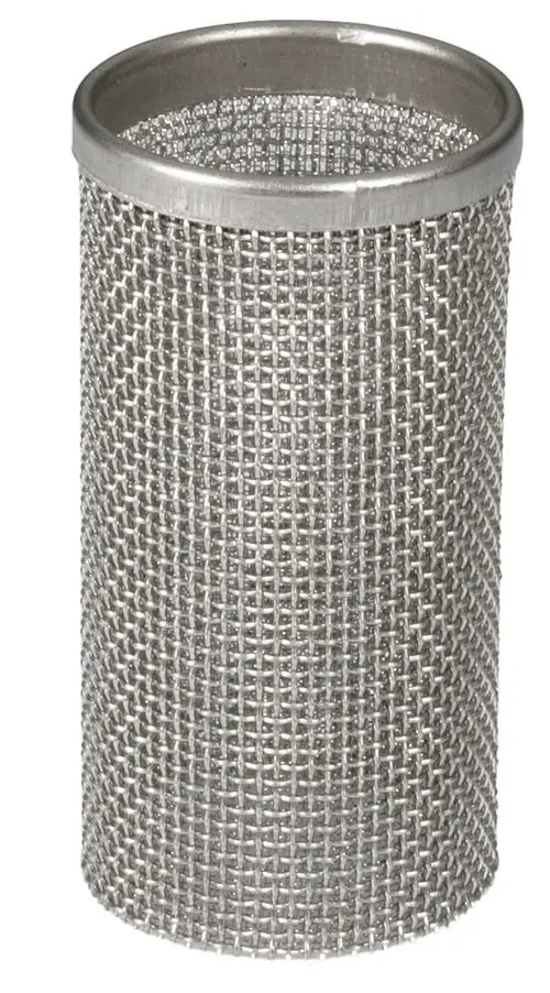 Edelstahl-Sieb mit feinem Gitterdesign, geeignet für Wasserfiltration. Teil des Resideo-FY30 A-Systems zur effizienten Filtration von Flüssigkeiten.