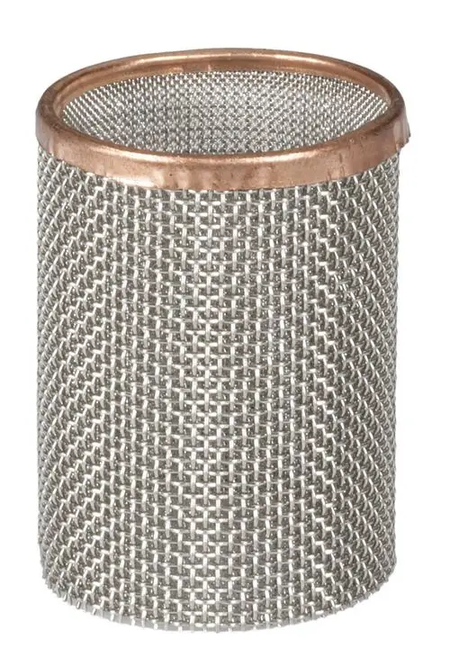 Ersatzsieb aus Metall mit Kupferrand, geeignet für bestimmte Modelle. Grafik zeigt das Produkt in neutralem Licht. Hersteller ist Resideo.