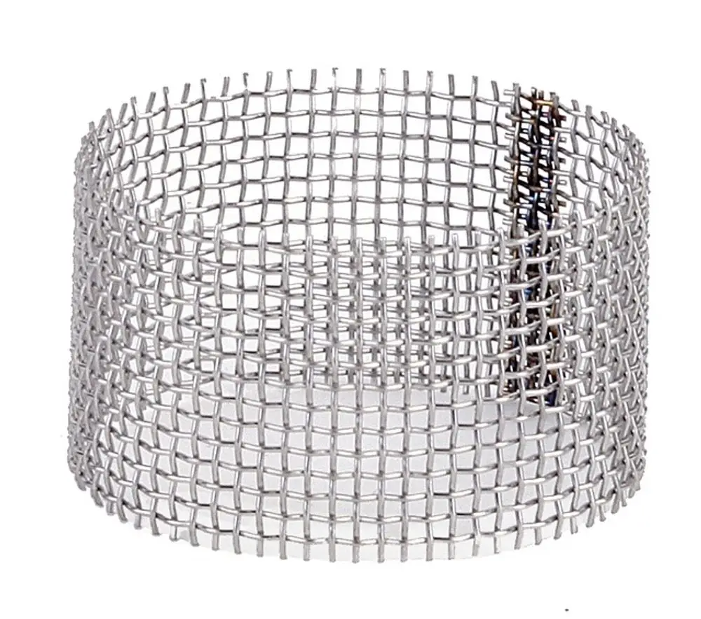 Ersatzsieb aus metallischem Gitter, geeignet für Resideo Produkte, mit offenem Design zur Luftzirkulation.