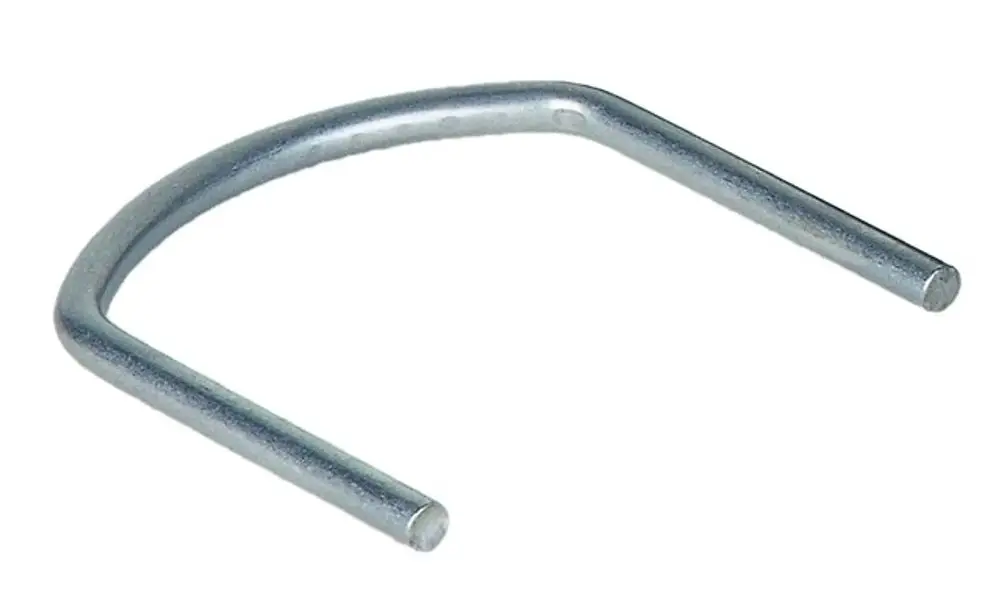 Halteklammer aus Metall in gebogener Form, geeignet zur Befestigung von Komponenten. Hersteller: Resideo.