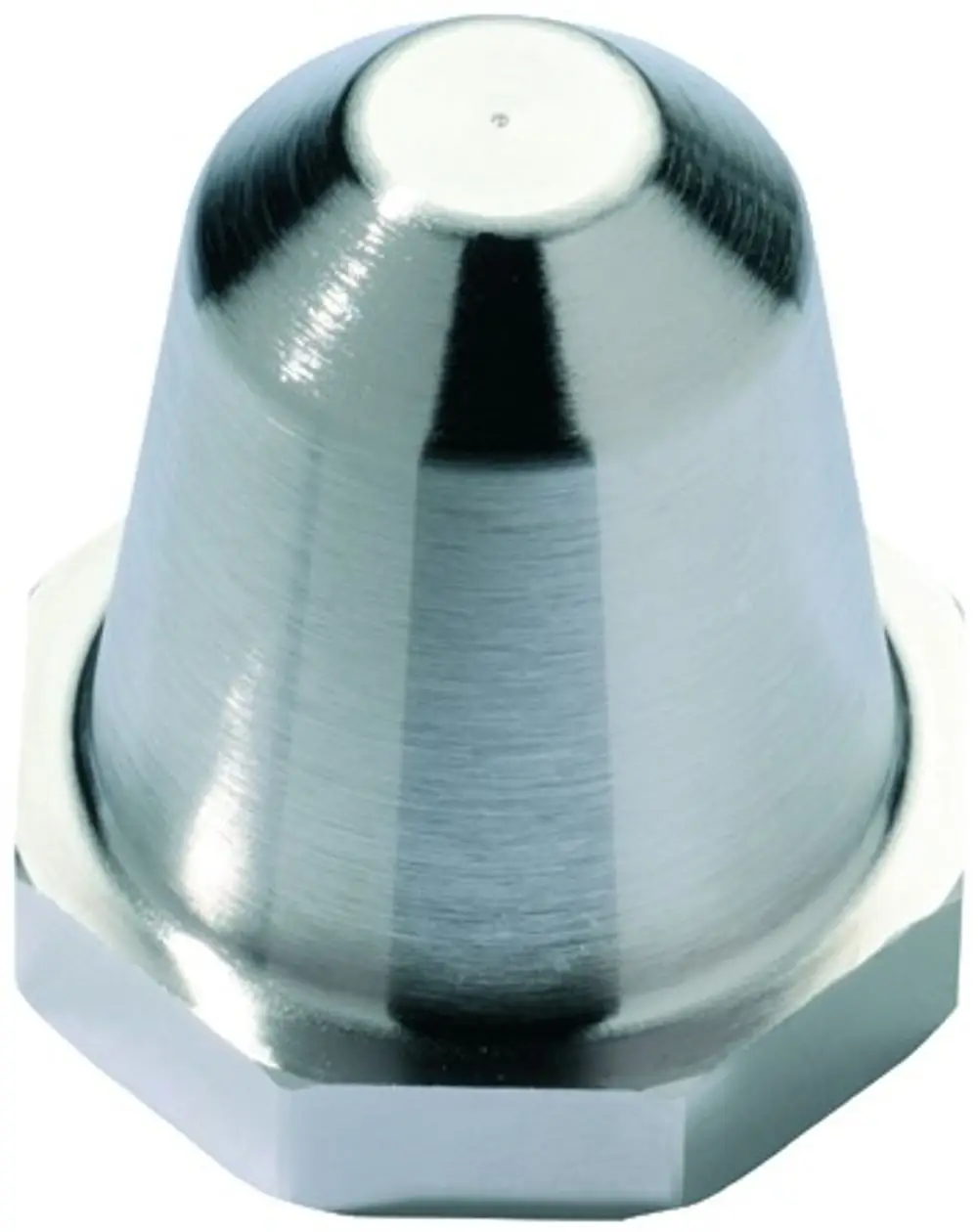 Metallene Kappe mit konischer Form und hexagonalem Fuß, gefertigt von Resideo. Eignet sich für verschiedene Anwendungen in technischen Geräten.