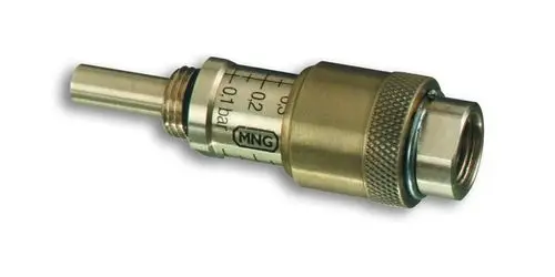 Sollwertsteller für Membranregler, passend für Druckbereiche von 0,1 bis 0,3 bar, zur Anwendung in HVAC-Systemen von Resideo.