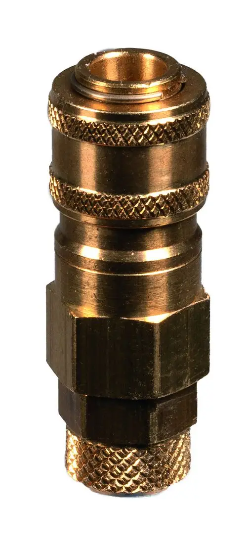 Messadapter aus Metall mit geschliffener Oberfläche, ausgestattet mit Sicherheitsverriegelung, hergestellt von Resideo.