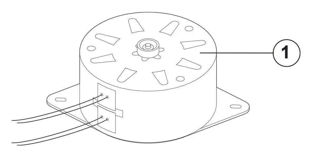 Stellmotor mit runder Gehäuseform, Anschlussklemmen und einer zentralen Befestigungsschraube. Hersteller: Resideo.
