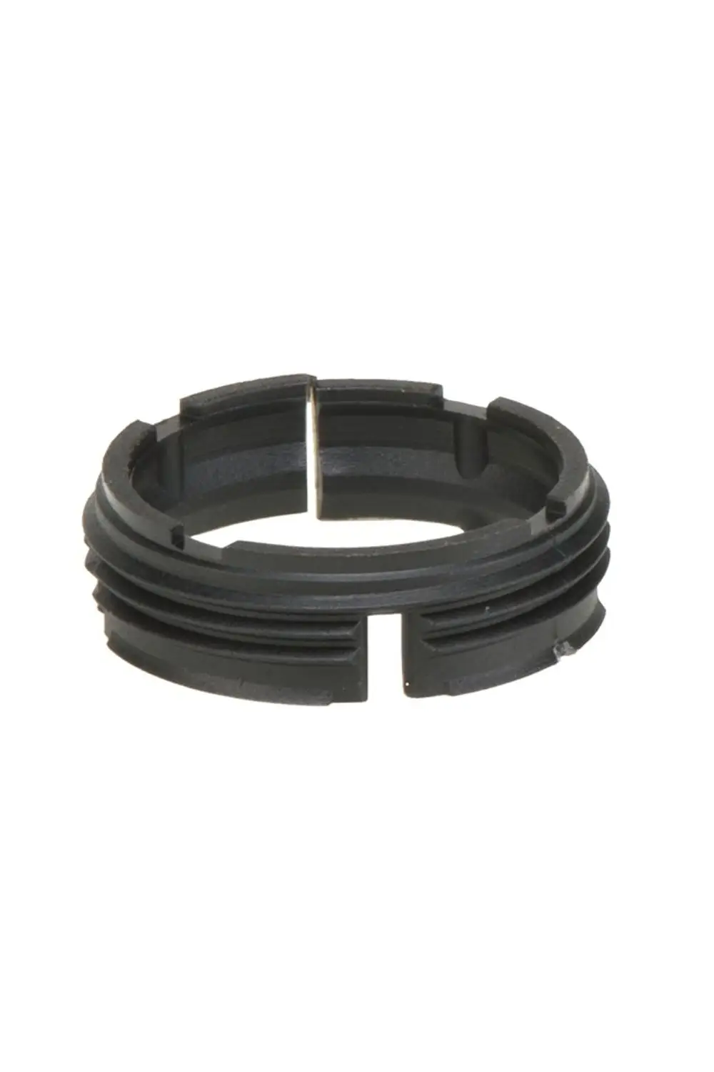 Schwarzer Adapter mit gerillter Oberfläche, passend für Danfoss Ventil RAVL, hergestellt von Resideo.