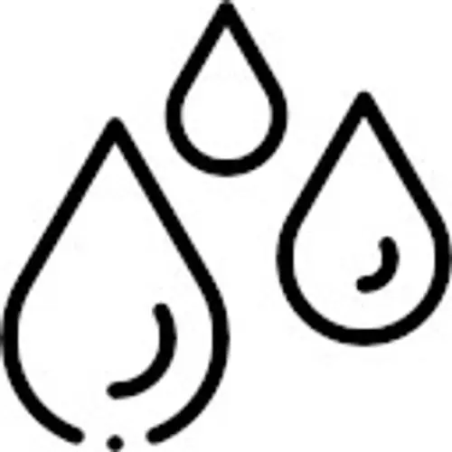Drei stilisierte Wassertropfen in schwarzer Kontur auf hellem Hintergrund.