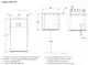 Buderus Heizgerät mit Anschlussdiagramm. Enthält elektrische Anschlüsse, Rücklauf- und Vorlaufleitungen für Heizungsanlage und Warmwasserbereitung. Maße und Positionierungen sind dargestellt.