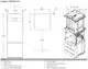 Buderus Logatherm Gerät mit integrierter Pufferspeicheranordnung, seitlicher Wasseranschluss und verschiedenen hydraulischen Verbindungen, dargestellt in technischen Abmessungen.