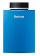 Gas-Brennwertkessel in Blau von Buderus, klarer Aufbau mit oben liegendem Auslass und Markenlogo. Ideal für Heizungsanlagen und effiziente Energieverwendung.