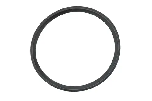 Schwarze Dichtung in kreisrunder Form, geeignet für den Abgasanschluss. Produkt von Brötje, ohne spezifische Maße oder weitere Details sichtbar.