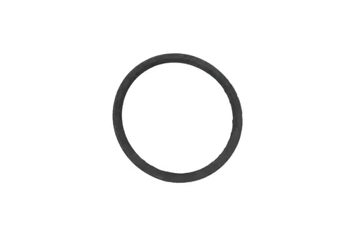 Schwarzer O-Ring von Brötje, rund und geschlossen, geeignet für Abdichtungsanwendungen, präsentiert auf weißem Hintergrund.