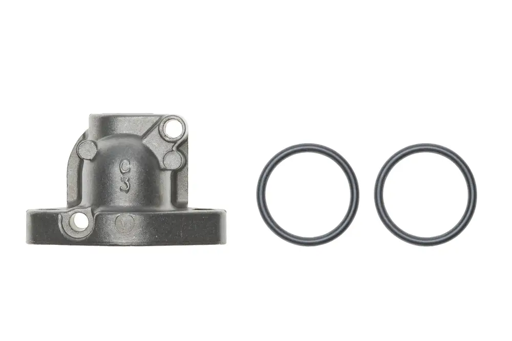 Brötje Gasventil mit zwei O-Ringen, metallisch, mit Befestigungsbohrungen. Teilsichtbarer Markenname und Nummer auf dem Ventil.