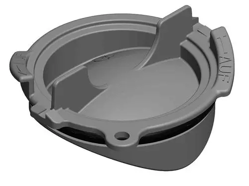 Abgas-Kontrolldeckel mit O-Ringdichtung in grauer Ausführung, hergestellt von ATEC, für den Einsatz an Rohren und Kontrollsystemen.