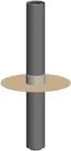 ATEC-Flachdach-Abgasdurchgang-Unterteil-Bitu-Bitumen-DN80-125-701564