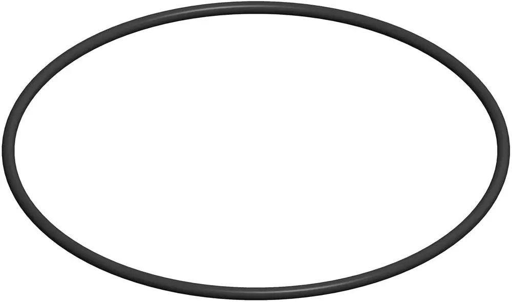 Schwarzer O-Ring mit rundem Querschnitt, geeignet für Abdichtungen, präsentiert von ATEC. Der Artikel zeigt eine einfache, uniforme Form ohne erkennbare Maße oder Details.