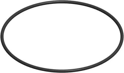 Schwarzer O-Ring mit rundem Querschnitt, geeignet für Abdichtungen, präsentiert von ATEC. Der Artikel zeigt eine einfache, uniforme Form ohne erkennbare Maße oder Details.