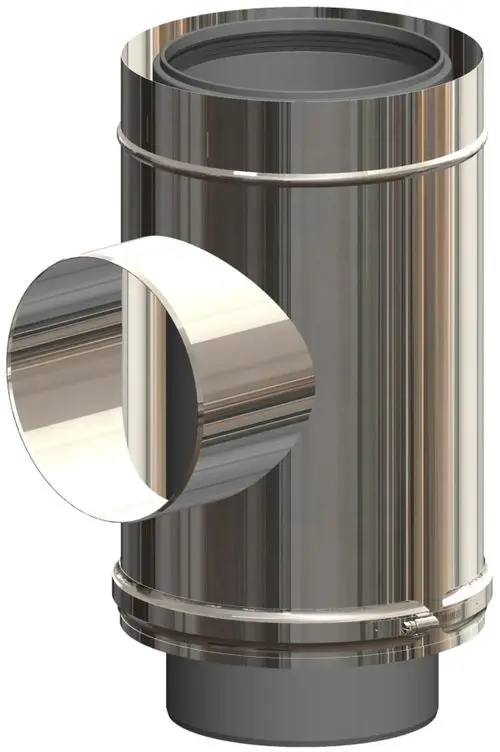 Zuluftelement aus Metall mit einem seitlichen Anschluss. Das Produkt stammt von der Marke ATEC und ist für die Luftführung in technischen Systemen konzipiert.