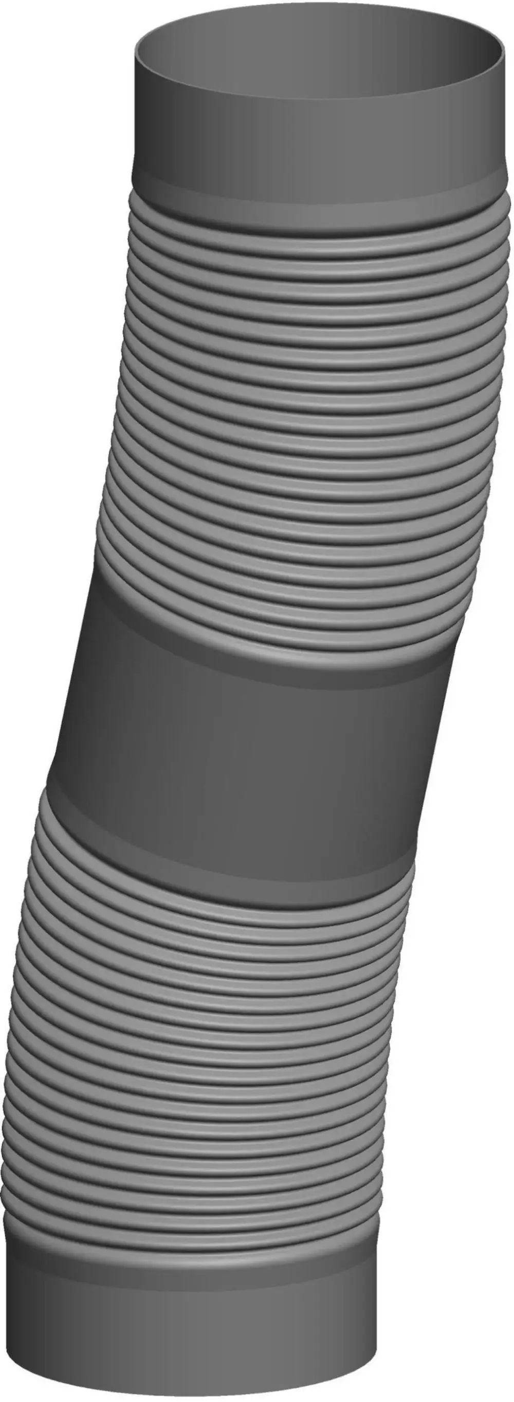 Flexibles Rohr mit gewellter Oberfläche, hergestellt von ATEC, zur Verwendung in verschiedenen Anwendungen, wie beispielsweise im Garten- oder Bauwesen.
