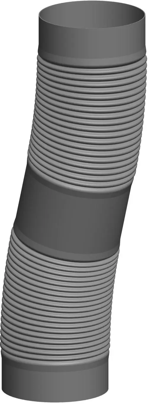 Flexibles Rohr mit gewellter Oberfläche, hergestellt von ATEC, zur Verwendung in verschiedenen Anwendungen, wie beispielsweise im Garten- oder Bauwesen.