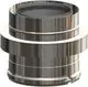 ATEC-Zuluftrohr-DN200-265-L255mm-Edelstahl-blank-708784