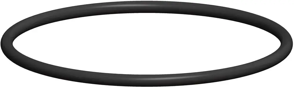 Schwarzer O-Ring von ATEC, ringförmig, für Dichtungen in technischen Anwendungen. Klar erkennbare Form ohne zusätzliche Merkmale.