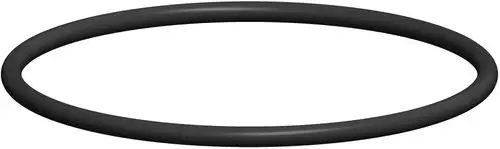 Schwarzer O-Ring von ATEC, ringförmig, für Dichtungen in technischen Anwendungen. Klar erkennbare Form ohne zusätzliche Merkmale.