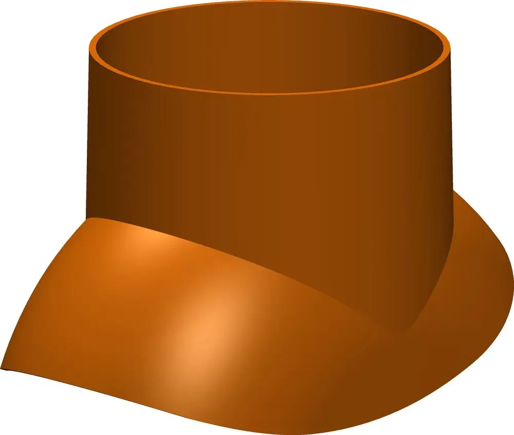 Brauner Adapter mit zylinderförmigem oberen Teil und verlängerter Basis, geeignet für die Verwendung in Klöber-Grundplatten, hergestellt von ATEC.