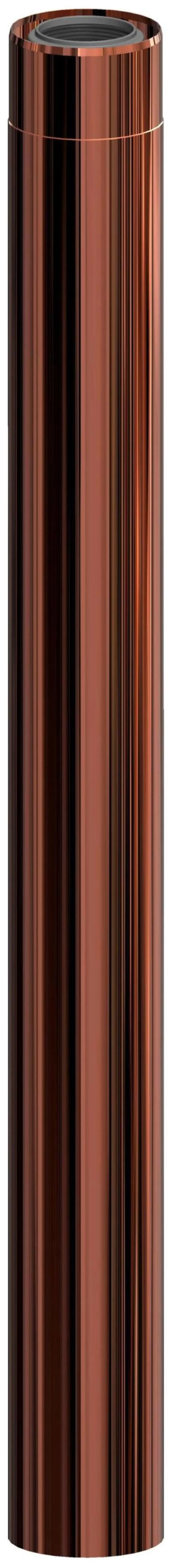 Edelstahlrohr mit kupferfarbener Oberfläche von ATEC, zylindrisch und hoch, mit einem glatten, reflektierenden Finish.