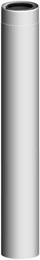 ATEC-Rohrelement-DN100-150-L940mm-Edelstahl-weiss-beschichtet-kuerzbar-712719