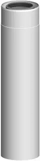ATEC-Rohrelement-DN80-125-L440mm-Edelstahl-weiss-beschichtet-kuerzbar-711718