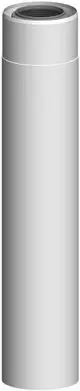 ATEC-Rohrelement-DN60-100-L440mm-Edelstahl-weiss-beschichtet-kuerzbar-710718