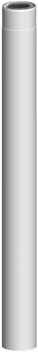 ATEC-Rohrelement-DN60-100-L940mm-Edelstahl-weiss-beschichtet-kuerzbar-710719