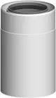 ATEC-Rohrelement-190mm-DN110-160-Edelstahl-w-Edelstahl-weiss-713717