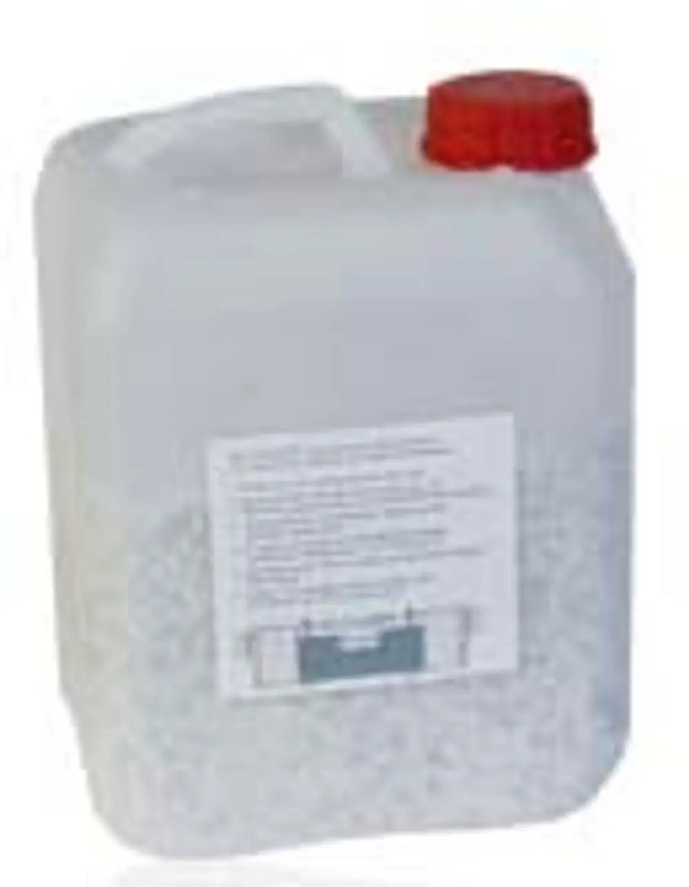 Weißer Kunststoffbehälter mit rotem Schraubdeckel, beschriftet mit Anwendungshinweisen, enthält Granulat. Produkt von ATEC zur Verwendung in spezifischen Anwendungen.