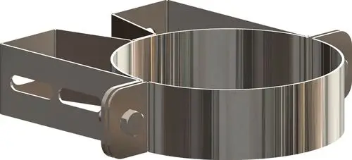 Edelstahl Wandabstandhalter mit integrierten Halterungen, passend für verschiedene Anwendungen. Produkt von ATEC.