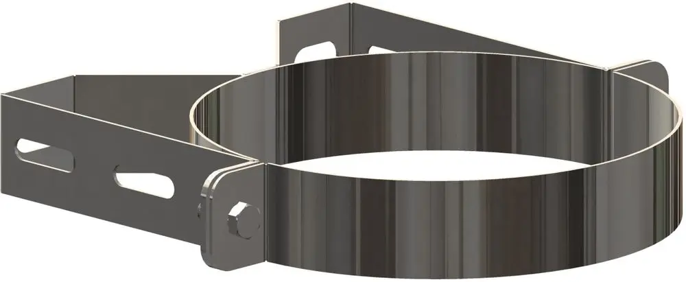Wandabstandhalter aus Metall mit einer runden Halterung und seitlichen Befestigungsteilen, Hersteller ATEC.