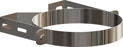 Stahlhalterung von ATEC mit einem runden, metallischen Ring und zwei Befestigungsarmen, geeignet zur Wandmontage.