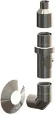 ATEC-Basis-Set-f-Installation-an-Aussen-wand-DN60-100-L450mm-Edelstahl-blank-700770
