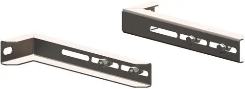Verlängerung für Wandabstandshalter, robustes Metall, mit einstellbaren Befestigungselementen, von ATEC, geeignet für verschiedene Installationsabstände.